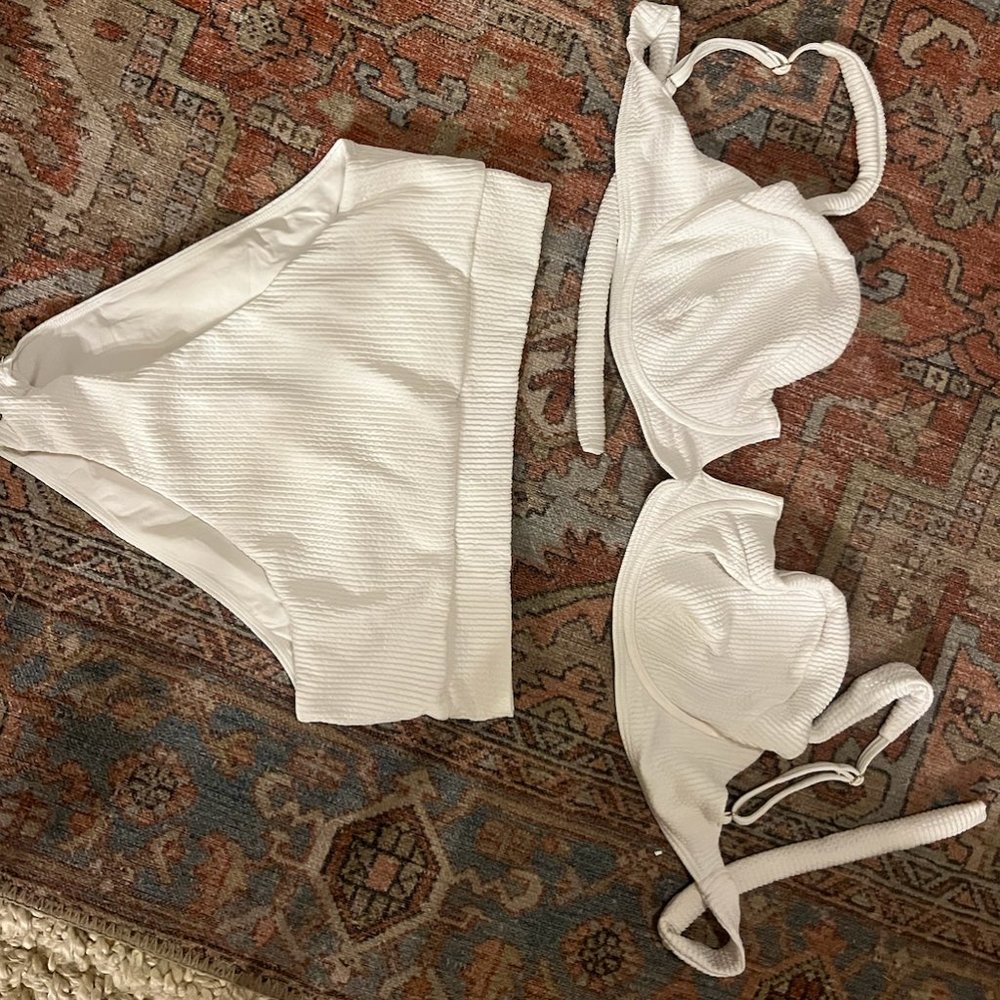 Monday Swimwear ribbed ivory